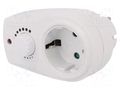 Plug socket strip: supply; 16A; white; 230VAC; Sockets: 1 LOGILINK PA0151