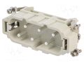 Connector: HDC; contact insert; male; DSB; PIN: 6; 6+PE; size D16B DEGSON ELECTRONICS DSB-006-M