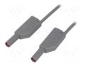 Test lead; 16A; banana plug 4mm,both sides; Urated: 1kV; Len: 1m STÄUBLI SLK4075-E/N-10028