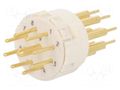 Connector: M23; contact insert; PIN: 9(1+8); male; THT; M23 Signal HARTING 09151092603