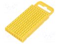 Markers; Marking: L; 4.3÷5.3mm; polyamide; yellow; -40÷85°C; WIC HELLERMANNTYTON WIC3-L-PA66-YE