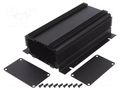 Enclosure: with panel; with fixing lugs; 1455NHD; X: 86mm; Y: 160mm HAMMOND HM-1455KHD1601BK