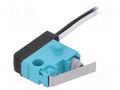Microswitch SNAP ACTION; 0.1A/30VDC; with lever; SPST-NO; Pos: 2 PANASONIC ASQ10337