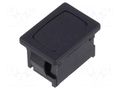 Accessories: plug; Body: black; rectangular; 21x15x11.2mm Marquardt 203.007.013