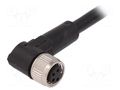 Cable: for sensors/automation; M8; PIN: 4; angled; 5m; plug; 60VAC LAPP 22260845