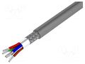 Wire; 6x22AWG; RS232; stranded; Cu; PVC; chrome; 30m; CPR: Eca; 300V BELDEN 9942.060100