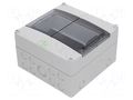 Enclosure: for modular components; IP55; grey; No.of mod: 9; AKe SPELSBERG AKE-09