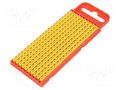 Markers; Marking: F; 2÷2.8mm; polyamide; yellow; -40÷85°C; push-in HELLERMANNTYTON WIC1-F-PA66-YE