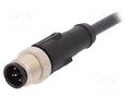 Cable: for sensors/automation; M12; PIN: 5; straight; 2m; plug; 4A LAPP 22260400