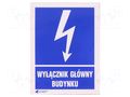 Safety sign; informative; self-adhesive folie; W: 74mm; H: 105mm ANRO 2EIA74/105FS