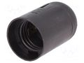 Lampholder: lamp; E27; Body: black; Ø: 39mm; thermoplastic; L: 62mm PAWBOL PW-D.3005