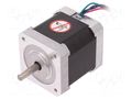 Motor: DC; stepper; 12VDC; step 1,8°; 0.42Nm; 0.5A; 42x42x48mm WObit 42BYGH118-01B