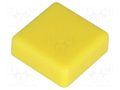 Button; square; yellow; 12x12mm NINIGI TACT-2BSYL