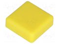 Button; square; yellow; 12x12mm NINIGI TACT-2BSYL