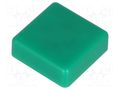 Button; square; green; 12x12mm NINIGI TACT-2BSGN