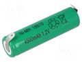Re-battery: Ni-MH; 4/3A,4/3R23; 1.2V; 4500mAh; soldering lugs JJJ ACCU-4/3A-4500-BL