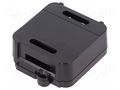 Enclosure: junction box; X: 44.5mm; Y: 57mm; Z: 19mm; black; CBOX INT ITALTRONIC IT-12.0000007