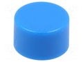 Button; 10.75mm; round; blue SCHURTER 0862.8104