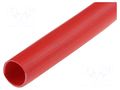 Insulating tube; PVC; red; -45÷125°C; Øint: 7mm; L: 50m KURANT PCV-7X0.5/RD-125C