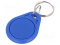 RFID pendant; T5577; plastic; blue; 125kHz; 8BROM,363bFLASH SYSTEM 7 SECURITY S203-BE