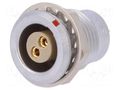 Connector: circular; 1B; socket; female; PIN: 2; soldering; 15A LEMO EGG1B302CLL
