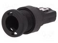 Fuse holder; 5x20mm; 250V; on panel; black; UL94V-0; polyester BULGIN FX0357