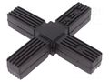 Mounting coupler; for profiles; polyamide; -30÷100°C; I: 79mm ELESA+GANTER STC.25-2A-4W-R-C9