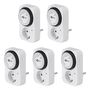 Set of 5, Analogue Timer, white - easy-to-operate analogue time switch 55540