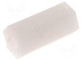 Screwed spacer sleeve; hexagonal; polyamide; M4; L: 12mm FIX&FASTEN FIX-HP4-12