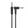 Dudao angled cable AUX mini jack 3.5mm cable 1m black (L11 black), Dudao 6970379617175 6970379617175