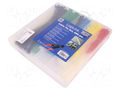 Ties set; black,red,natural,blue,green,yellow; polyamide LOGILINK PC-KAB0019