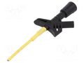 Clip-on probe; pincers type; 3A; black; Grip capac: max.3mm; 2mm HIRSCHMANN T&M KLEPS1600SW