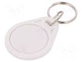 RFID pendant; plastic; white; 125kHz; 8BROM SYSTEM 7 SECURITY S103-WE