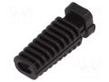 Strain relief; elastomer; black; Panel thick: max.3.4mm; L: 25mm FIX&FASTEN FIX-5.0X2.5X25-PRO
