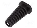 Strain relief; Øhole: 5mm; elastomer; black; Panel thick: max.3mm FIX&FASTEN FIX-5.0X25-PRO