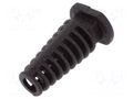 Strain relief; Øhole: 4.5mm; elastomer; black; L: 25mm FIX&FASTEN FIX-4.5X25-PRO
