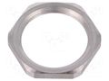 Nut; M25; stainless steel; Thk: 4mm; Spanner: 30mm; Thread: metric HUMMEL HUMMEL-1161250058