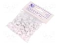 Holder; white; on round cable; 100pcs; with a nail; 8mm PAWBOL PW-H.7007A-100