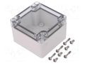 Enclosure: multipurpose; X: 80mm; Y: 82mm; Z: 55mm; EURONORD; grey FIBOX PCT080806