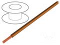 Wire; H05V-K,LgY; stranded; Cu; 0.5mm2; PVC; brown-orange; 100m BQ CABLE LGY0.50-BR/OR