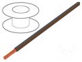 Wire; H05V-K,LgY; stranded; Cu; 1mm2; PVC; grey-brown; 300V,500V BQ CABLE LGY1.0-GY/BR