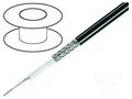 Wire: coaxial; RG58; PVC; black; 100m; Øcable: 5mm TECHNOKABEL YWL50-0.96/2.95-BK