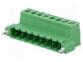 Pluggable terminal block; 5.08mm; ways: 8; straight; plug; male PHOENIX CONTACT IC2.5/8-STF-5.08