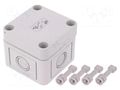 Enclosure: multipurpose; X: 65mm; Y: 65mm; Z: 57mm; TK PC; grey; IP66 SPELSBERG TK-PC-77-6-M