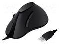 Mouse; black; USB; optical,wired; No.of butt: 5 LOGILINK ID0158