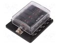 Fuse boxes; 19mm; 30A; screw; Leads: connectors; Body: black; PBT SCI R3-76-01-3L110