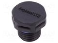 Pressure compensation device; IP68; -40÷125°C; Thread: M12 AMPHENOL VENT-PS1NBK-N8001