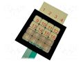 Keypad: membrane; No.of butt: 16; W: 80mm; Pitch: 2.54mm; L: 82mm QWERTY QW-02