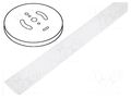 Heat shrink sleeve; 3: 1; 1.5mm; L: 30m; transparent; reel HELLERMANNTYTON TF34-1.5/0.5C30