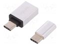 Adapter; USB 2.0,USB 3.0; aluminium LOGILINK AU0040